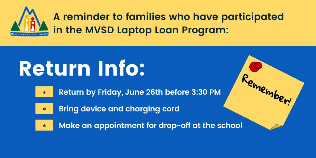 MVSD Laptop Return Info